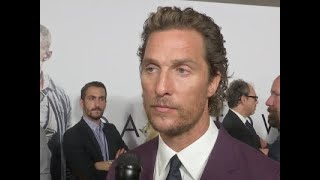 Matthew McConaughey reacts to the news that Sam Shepard passed away