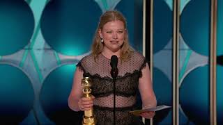 Sarah Snook Wins Best Television Female Actor  Drama Series I 81st Annual Golden Globes