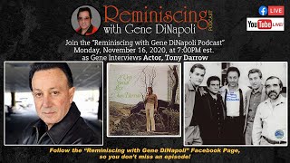 Tony Darrowactor and entertainer interview with Gene DiNapoli 111620