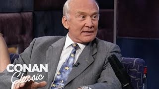 Buzz Aldrin Was The First Man To Relieve Himself On The Moon  Late Night with Conan OBrien