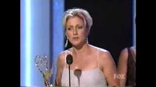 Edie Falco wins 2003 Emmy Award for Lead Actress in a Drama Series