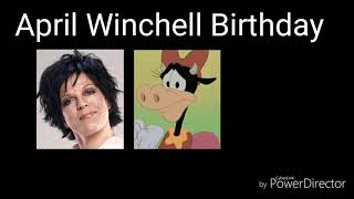 April Winchell Birthday