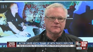 Actor David Keith changes roles to protect children visits Pasco County
