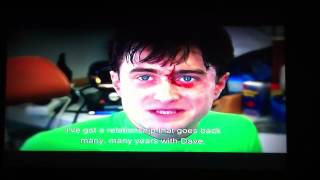 Daniel Radcliffe talks about his previous stunt double David Holmes