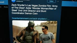 Zack Snyder ReEnlists Stunt Coordinator Damon Caro for Army of the Dead