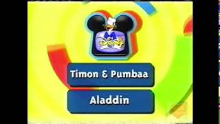 Disney Channel  Bumper  1999  Timon  Pumbaa Aladdin