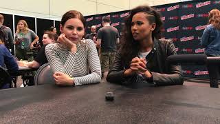 NYCC 2017 Interview with Sirens Eline Powell and Fola EvansAkingbola