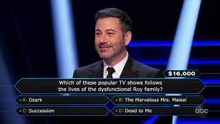 USA Who Wants To Be A Millionaire 2020  Ask The Host  Eric Stonestreet  Jimmy Kimmel