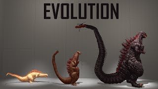 Evolution and size comparison of Shin Godzilla 2016 SFM