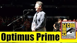 Optimus Prime Surprises Fans at BUMBLEBEE Panel  Comic Con 2018 Peter Cullen