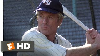 The Natural 38 Movie CLIP  Batting Practice With Wonderboy 1984 HD