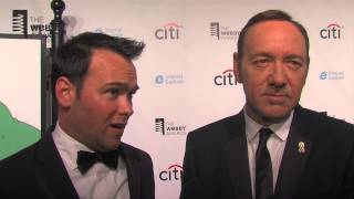 House of Cards Producers Kevin Spacey and Dana Brunetti on the Red Carpet at the 17th Annual Webbys