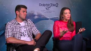 Dolphin Tale 2 Austin Highsmith Phoebe  Austin Stowell Kyle Connellan Interview  ScreenSlam