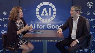 Scientist  author Gary Marcus talks to Gabriela Ramos UNESCO at AI For Good Global Summit 2023
