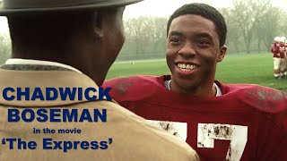 CHADWICK BOSEMAN movie scene   starring as Floyd Little in The Express 2008