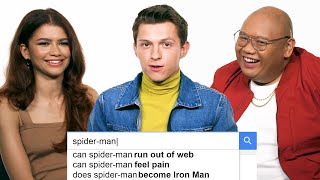 Tom Holland Zendaya  Jacob Batalon Answer the Webs Most Searched Questions  WIRED