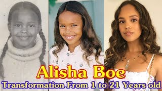 Alisha Boe transformation from 1 to 21 years old