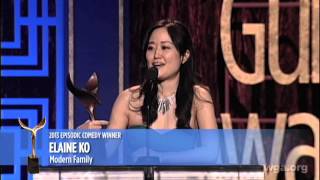 Modern Familys Elaine Ko takes home the 2013 Writers Guild Award for Episodic Comedy