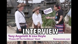 My Interview with PIRATES OF THE CARIBBEAN Stunt Doubles Tony Angelotti and Lisa Hoyle