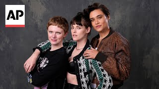 Kristen Stewart Katy OBrian and Rose Glass on Love Lies Bleeding  AP interview