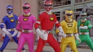 First Morph and Fight Power Rangers vs Piranhatrons  Turbo  Power Rangers Official