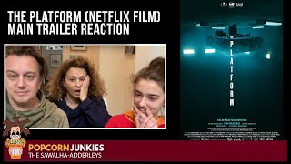 The Platform NETFLIX FILM Main Trailer The POPCORN Junkies Family  REACTION