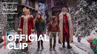 The Christmas Chronicles 2  Kurt Russell  Goldie Hawn Tour Santas Village Scene  Netflix