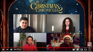 Ethan P interviews Jahzir Bruno Darby Camp and Julian Dennison The Christmas Chronicles 2