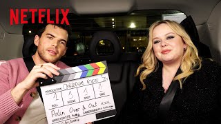 Bridgertons Nicola Coughlan and Luke Newton Take A Carriage Tour of London  Netflix