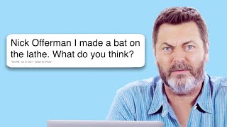 Nick Offerman Replies to Fans on the Internet  Actually Me  GQ