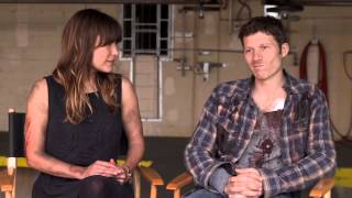 The Purge 2 Anarchy Kiele Sanchez Liz  Zach Gilford Shane Behind the Scenes Movie Interview