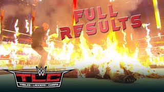 Full WWE TLC 2020 Results