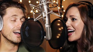Laura Osnes and Aaron Tveit Sing Winter Wonderland in Hallmarks One Royal Holiday Music Video
