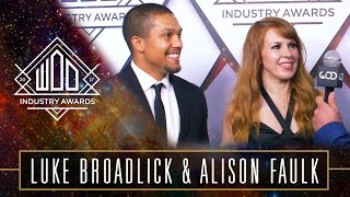 Luke Broadlick  Alison Faulk  WODAWARDS17  Red Carpet