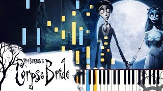PIANO TUTORIAL The Piano Duet  Tim Burtons Corpse Bride Synthesia Extended Version