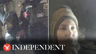 Moment Constance Marten and Mark Gordon arrested by police