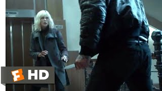 Atomic Blonde 2017  Savage Stairwell Fight Scene 510  Movieclips