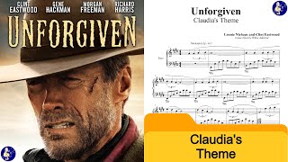 Unforgiven  Claudias Theme  Clint Eastwood Piano Solo
