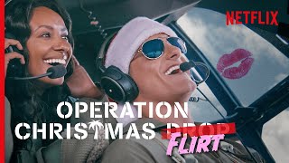 Erica and Andrews Flirtiest Moments  Operation Christmas Drop  Netflix