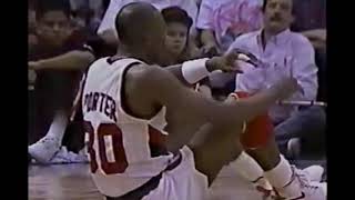 Terry Porter 36 Pts 9 Asts vs Spurs 1990 WCR2 Game 7