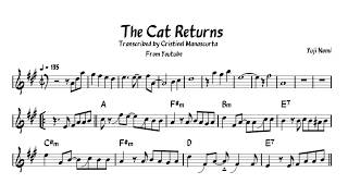 The Cat Returns alto sax transcription