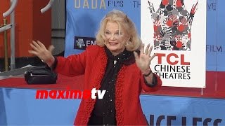 Gena Rowlands Handprint Footprint Ceremony TCL Chinese Theater in Hollywood