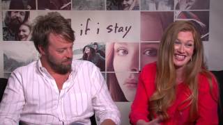 If I Stay Mireille Enos  Joshua Leonard Official Movie Interview  ScreenSlam