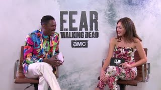 Fear The Walking Dead S4 AMC Brasil Facebook Live  Alycia DebnamCarey  Colman Domingo