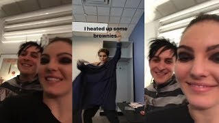 Camren Bicondova  Snapchat Story  20 November 2017 w Robin Lord Taylor