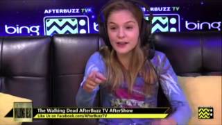 Brighton Sharbino Walking DeadTrue Detective Interview Highlights  AfterBuzz TV