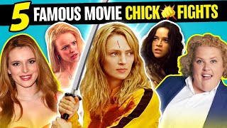 Bella Thorne  The Cast Of Chick Fight React To Top 5 Chick Fights In Movies Kill Bill Mean Girls