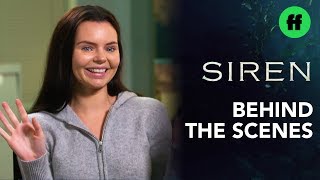 Eline Powell Becomes a Mermaid  Siren Secrets From The Set  Freeform