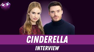 Cinderella Cast Interview Lily James  Richard Madden  Disney 2015