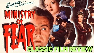 Ministry of Fear 1944 CLASSIC FILM REVIEW  Fritz Lang  World War Two Spy Thriller  FilmNoir
